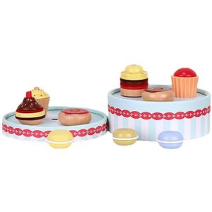 Meisje verjaardagscadeau simulatie cake speelhuis keuken houten speelgoed (taart toren)
