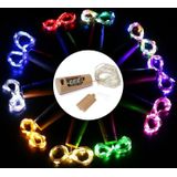 10 PCS LED Wine Bottle Cork Koperdraad Licht IP44 Waterdichte Vakantie Decoratie Lamp  Style:2m 20LEDs (Wit licht)