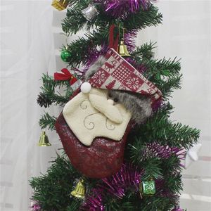 Santa Claus patroon kerst sok Gift Bag kerstboom hanger decoratie