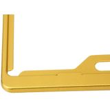 2 PC's auto License Plate Frames auto Styling Kentekenplaat Frame aluminiumlegering universele nummerplaat houder auto Accessories(Yellow)