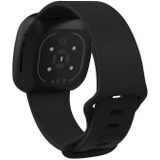 Voor Fitbit Versa 3 / Sense Siliconen Replacement Strap Watchband(Paars)