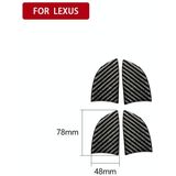 Auto carbon fiber binnendeur kom decoratieve sticker voor Lexus NX200 / 200t / 300h 2014-2021  links en rechts rijden universeel