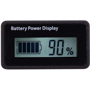 H5 12V-48V Lood-Zuur Batterij Voltage Tester Percentage Voltmeter Gauge Lithium Batterij Status Monitor (White Light)
