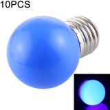 10 stuks 2W E27 2835 SMD Home Decoratie LED gloeilampen  AC 220V (blauw licht)