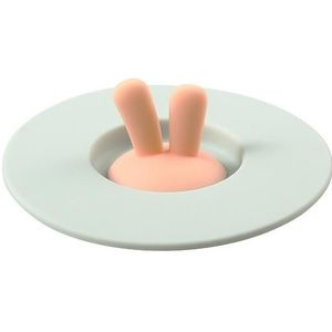 3 PCS Food Grade Bunny Ears Vorm Silicone Cup Lid Afdichting Lid Cartoon Mug Dust-Proof Lid(Groen)