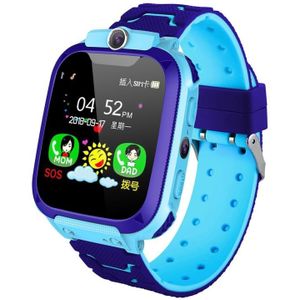 Q12 1 44 inch Kleurenscherm Smartwatch voor kinderen  niet waterdicht  ondersteuning LBS Positionering / Two-way Dialing / SOS / Voice Monitoring / Setracker APP (Blauw)
