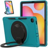 Shockproof TPU + PC Protective Case with 360 Degree Rotation Foldable Handle Grip Holder & Pen Slot For Samsung Galaxy Tab S6 Lite 10.4 inch P610(Blue)