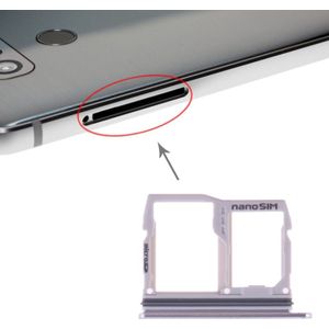SIM-kaart lade + micro SD-kaart lade voor LG G6 H870 H871 H872 LS993 VS998 US997 H873 (zilver)