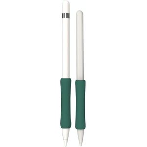 Stylus Touch Pen Siliconen Beschermkap voor Apple Potlood 1/2 (Dark Night Green)