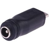 DC 5 5 x 2 1 mm vrouwelijk naar micro USB Male Power Converter (zwart)