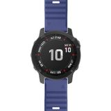 Voor Garmin fenix 6X 26mm Smart Watch Quick release Silicon polsband horlogeband (donkerblauw)