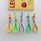 5 PCS Mobiele Telefoon Case Fluorescerende Lanyard Cellphone Pols Touw (Zwart En Wit)