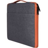 15 4 inch Fashion casual polyester + nylon laptop handtas aktetas Notebook Cover Case  voor MacBook  Samsung  Lenovo  Xiaomi  Sony  DELL  CHUWI  ASUS  HP (grijs)