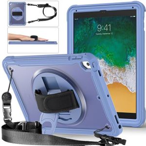 Voor iPad Air / Air 2 / 9.7 2018 / 2017 Heavy Duty hybride tablethoes met handvat en riem