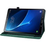 Voor Samsung Galaxy Tab A 10.1 2016/T580/T585 Huidgevoel effen kleur rits lederen tablethoes