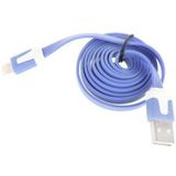 Platte Noodle Stijl USB Sync Data / laad Kabel voor iPhone 6 / 6S & 6 Plus / 6S Plus, iPhone 5 & 5S & 5C, iPad Air, iPad mini, mini 2 Retina, Lengte: 2 meter