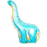 2 PC'S dinosaurus Modeling aluminiumfolie ballon kinderen verjaardag versiering Party Supplies speelgoed  grootte: Large  stijl: blauwe lange-necked Dragon