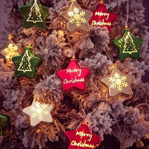 LED Christmas Decorative Ball Lights Scene Arrangement Lantern String  Spec: Battery Type 3m(Pentagram)
