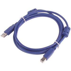 Standaard USB 2.0 A mannetje naar B mannetje kabel  met 2 kernen  Lengte: 3 meter