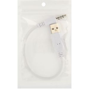USB naar 3.5mm Jack Data Sync & Charge-kabel voor iPod shuffle 1e /2nd/3rd Generation  lengte: 15.5cm(White)
