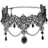 Fringe Kant Gothic Lolita Vintage Ketting  Stijl: 1533