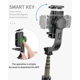 L08 Verstelbare Gimbal stabiliseren Bluetooth Self-timer Pole Statief Selfie Stick (Zwart)