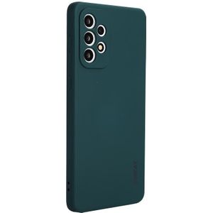 Voor Samsung Galaxy A73 5G Enkay Liquid Silicone Soft Shockproof Phone Case (Dark Green)