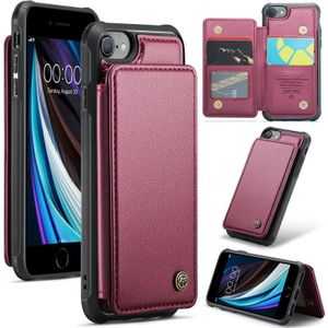 Voor iPhone SE 2022 / SE 2020 CaseMe C22 Kaartsleuven Houder RFID Anti-diefstal Telefoonhoesje