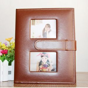 6 inch PU Leather Family Daily Photo Album met Creative Pocket (Brown)