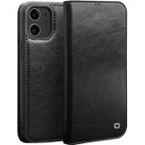 QIALINO Horizontale Flip Lederen case met houder & kaartslots & portemonnee voor iPhone 12 / 12 Pro(Zwart)