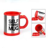 400ml mokken automatische elektrische zelf roeren mok Cup koffie melk mengen mok Smart roestvrijstaal SAP mix Cup Drinkware (rood)