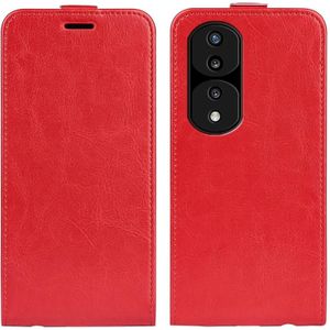 Voor Honor 70 Pro R64 Textuur Vertical Flip Leather Phone Case