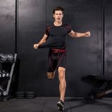 Fitness Running Training Sports Tight Breathable Quick Dry Elastic Shorts (Kleur: Blauw Formaat:S)