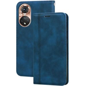 For Huawei nova 9 Frosted Business Magnetic Flip Leather Phone Case(Blue)