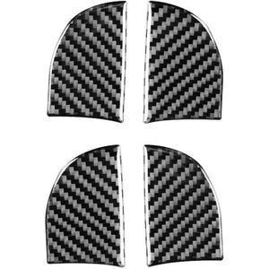 Car Carbon Fiber Inner Door Bowl Decorative Sticker for Toyota Corolla / Levin 2014-2018  Left and Right Drive Universal