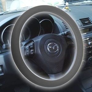 Silicone rubber auto Steering Wheel cover  buiten diameter: 36cm (grijs)
