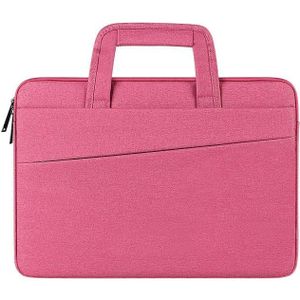 ST03 waterdichte laptop opbergtas aktetas laptophoes met meerdere compartimenten  maat: 13 3 inch (roze roze)