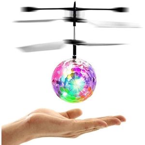 Mini Fun Kids speelgoed geschorst kristallen bol Sensing vliegtuigen Hand inductie vliegen vliegtuigen met kleurrijke LED licht  zonder afstandsbediening