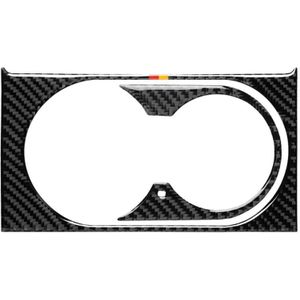 Auto koolstofvezel Duitse kleur water cup houder paneel een decoratieve sticker voor Mercedes-Benz GLE 2015-2017/GLS 2016-2018/ML 2012-2015/GL 2013-2015  links rijden