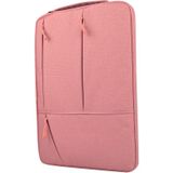 Universele 13.3 inch Laptoptas Sleeve met Oxford stof en meerdere zijvakjes voor MacBook  Samsung  Lenovo  Sony  Dell  Chuwi  Asus  HP (roze)