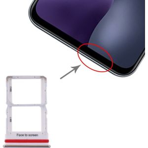 SIM-kaartlade + SIM-kaartlade voor Xiaomi Mi 10 Lite 5G (Zilver)