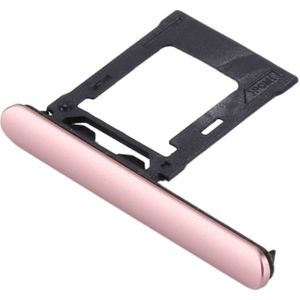 voor Sony Xperia XZ1 SIM / Micro SD-kaart lade  dubbele Tray(Pink)