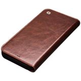 QIALINO Horizontale Flip Lederen case met houder & kaartslots & portemonnee voor iPhone 12 / 12 Pro(Bruin)