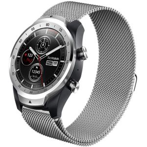 22mm voor Huawei Watch GT2e GT2 46mm Milanese metalen band (Zilver)