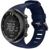 Smart Watch silicone polsband horlogeband voor Suunto Core (blauw)
