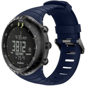 Smart Watch silicone polsband horlogeband voor Suunto Core (blauw)