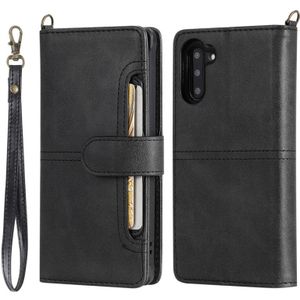 Voor Galaxy Note 10 multifunctioneel afneembaar magnetisch horizontaal horizontaal lederen hoesje met kaartsleuven & houder & portemonnee & fotoframe(zwart)