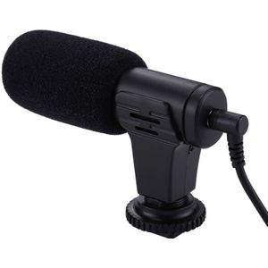 PULUZ 3 5 mm Audio Stereo hercoderen professionele Interview microfoon voor DSLR & DV-Camcorder