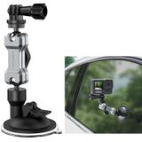 Sunnylife TY-Q9415 Aluminum Alloy Phone Holder Car Suction Cup Bracket Holder for GoPro HERO9 Black / HERO8 Black / HERO7 /6 /5 /5 Session /4 Session /4 /3+ /3 /2 /1  DJI Osmo Pocket 2 / Osmo Action  Insta360 One R  and Other Action Cameras  Colour: