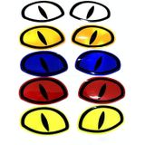 10 Sets Autoverveiligheid Waarschuwing Reflecterende Stickers (geel Diamond)